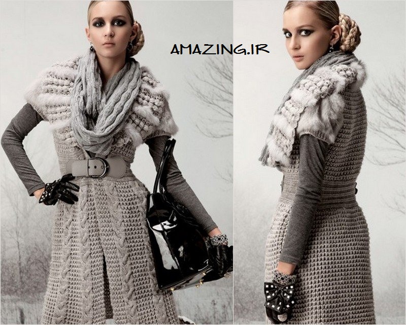  مدل لباس بافتنی زنانه,لباس بافتنی 2014,مدل لباس بافتنی زمستان 92