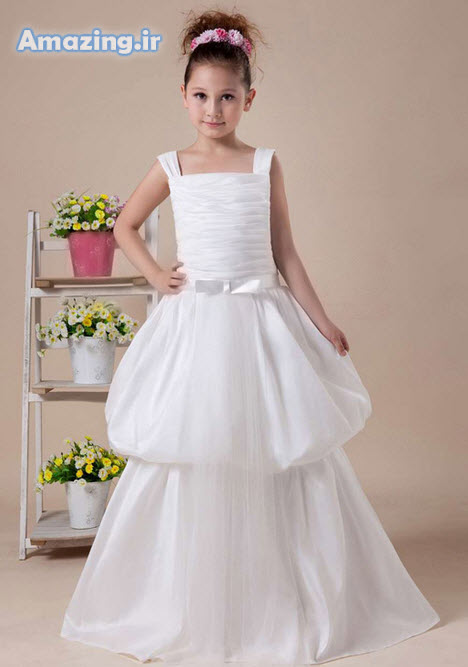 مدل لباس مجلسی و لباس عروس پرنسسی بچه گانه دخترانه 1