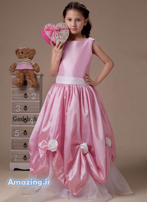 مدل لباس مجلسی و لباس عروس پرنسسی بچه گانه دخترانه 1