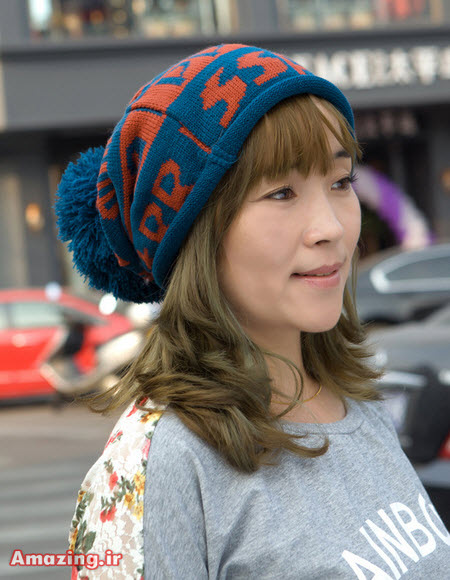 کلاه بافتنی دخترانه , مدل کلا بافتنی 2015 , کلاه بافتنی کره ایی