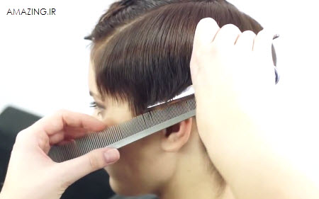 کلیپ کوتاه کردن مو زنانه ,  فیلم زدن مو ,  فیلم آموزش کوتاه کردن موی فشن 