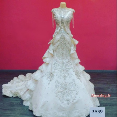 لباس عروس 95 , لباس عروس 2016 , مدل لباس عروس پفی , لباس عروس بلند