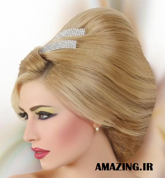 مدل آرایش صورت و مو عروس ایرانی