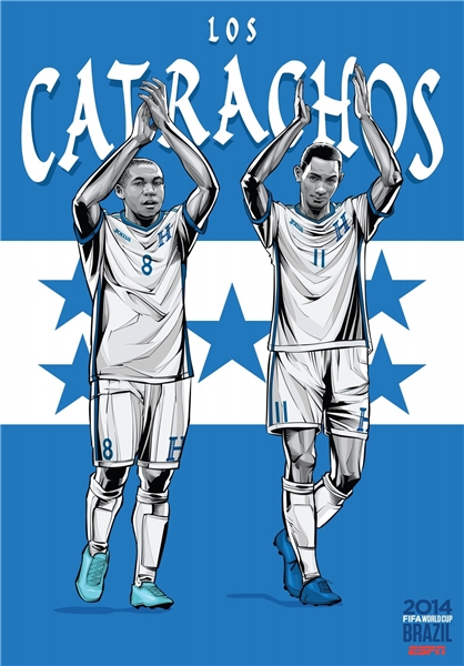 پوستر تیم ها در جام جهانی , جام جهانی 2014, عکس پوستر تیم ها