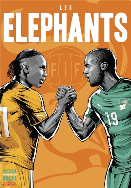 پوستر تیم ها در جام جهانی , جام جهانی 2014, عکس پوستر تیم ها
