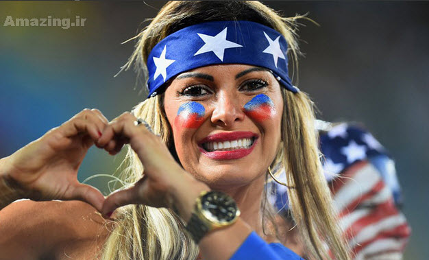 تماشاگران دختر , تماشاگران جام جهانی 2014 , تماشاگران خوشگل
