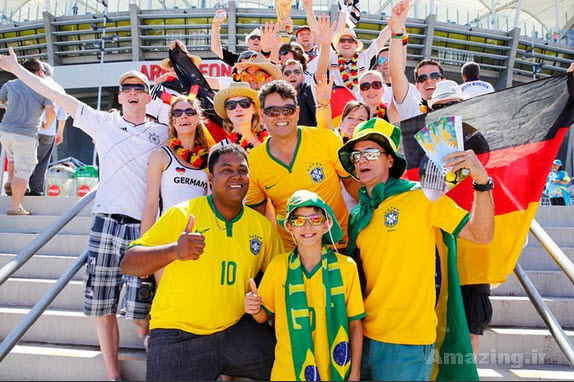 تماشاگران زن , تماشاگران جام جهانی 2014 , تماشاگران خوشگل