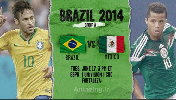 گل های بازی برزیل و مکزیک,دانلود بازی برزیل و مکزیک,عکس های بازی برزیل و مکزیک,خلاصه بازی برزیل و مکزیک