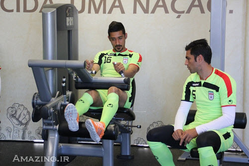 بازیکنان تیم فوتبال ایران در برزیل , عکس تمرینات بازیکنان فوتبال ایران , جام جهانی 2014 برزیل