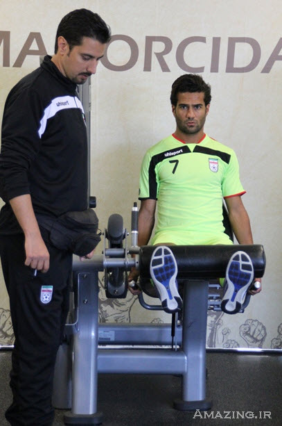 بازیکنان تیم فوتبال ایران در برزیل , عکس تمرینات بازیکنان فوتبال ایران , جام جهانی 2014 برزیل