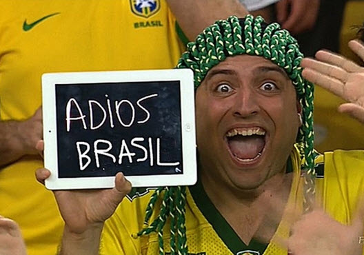 جوک شکست برزیل , عکس های خنده دار باخت برزیل