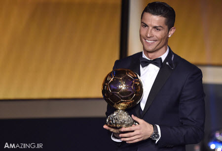 عکس مراسم توپ طلا 2014 , بهترین بازیکن 2014 جهان , رونالدو 2015 , مسی 2015 , توپ طلای فیفا