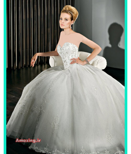 لباس عروس 94 , لباس عروس اسکارلت پفی , لباس عروس ماهی ,مدل لباس عروس ترک